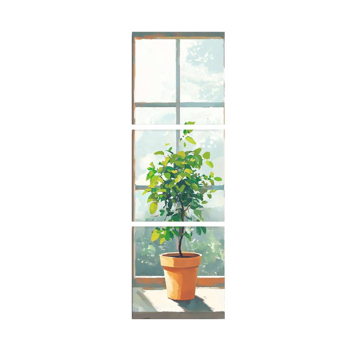 Wallity Pintura Decorativa en Lienzo 3 Piezas Multicolor 3P4545BSRC-008